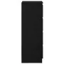 Aparador roble negro 37,5x35x76 cm madera ingeniería de , Aparadores - Ref: Foro24-861698, Precio: 81,70 €, Descuento: %