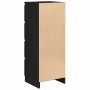 Aparador roble negro 37,5x35x76 cm madera ingeniería de , Aparadores - Ref: Foro24-861698, Precio: 81,70 €, Descuento: %