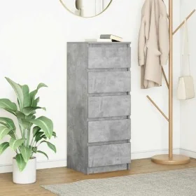 Aparador con cajones gris hormigón 37,5x35x99 cm by , Sideboards - Ref: Foro24-861763, Price: 88,56 €, Discount: %