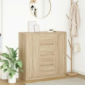 Aparador con cajones roble Sonoma 100,5x35x98,5 cm de , Aparadores - Ref: Foro24-3328455, Precio: 151,02 €, Descuento: %