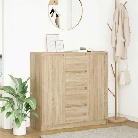 Aparador con cajones roble Sonoma 100,5x35x98,5 cm de , Aparadores - Ref: Foro24-3328455, Precio: 151,02 €, Descuento: %