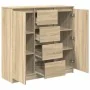 Aparador con cajones roble Sonoma 100,5x35x98,5 cm de , Aparadores - Ref: Foro24-3328455, Precio: 151,02 €, Descuento: %