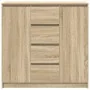 Aparador con cajones roble Sonoma 100,5x35x98,5 cm de , Aparadores - Ref: Foro24-3328455, Precio: 151,02 €, Descuento: %