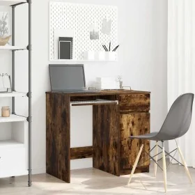 Escritorio roble ahumado 86x49x76 cm madera de ingeniería de , Escritorios - Ref: Foro24-861827, Precio: 94,28 €, Descuento: %