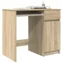 Escritorio roble Sonoma 86x49x76 cm madera de ingeniería de , Escritorios - Ref: Foro24-861825, Precio: 97,19 €, Descuento: %