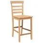 Taburetes de bar 2 uds madera maciza natural caucho de , Taburetes de cocina - Ref: Foro24-4102540, Precio: 130,35 €, Descuen...