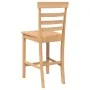 Taburetes de bar 2 uds madera maciza natural caucho de , Taburetes de cocina - Ref: Foro24-4102540, Precio: 130,35 €, Descuen...
