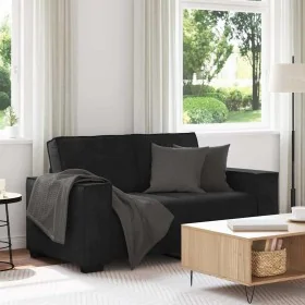 Sofá de 2 plazas terciopelo negro 120 cm by , Sofas - Ref: Foro24-4105015, Price: 223,58 €, Discount: %