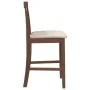 Taburetes de bar con cojines 2 uds madera maciza marrón caucho de , Taburetes de cocina - Ref: Foro24-4102537, Precio: 119,94...