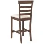 Taburetes de bar con cojines 2 uds madera maciza marrón caucho de , Taburetes de cocina - Ref: Foro24-4102537, Precio: 119,94...