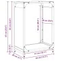 Leñero blanco 44x28x65 cm Acero laminado en frío de , Bolsas y soportes de leña - Ref: Foro24-864196, Precio: 51,87 €, Descue...