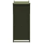 Leñero verde oliva 69,5x35x81 cm Acero laminado en frío de , Bolsas y soportes de leña - Ref: Foro24-864180, Precio: 68,22 €,...