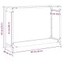 Leñero blanco 90x28x65 cm Acero laminado en frío de , Bolsas y soportes de leña - Ref: Foro24-864204, Precio: 61,19 €, Descue...