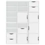 Armarios auxiliares 6 uds "ODDA" blanco 40x24x79 cm madera pino de , Aparadores - Ref: Foro24-3365355, Precio: 328,38 €, Desc...