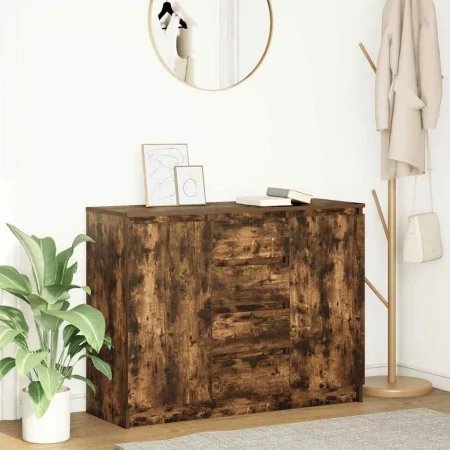 Aparador con cajones roble ahumado 100,5x35x76 cm de , Aparadores - Ref: Foro24-3328448, Precio: 135,11 €, Descuento: %