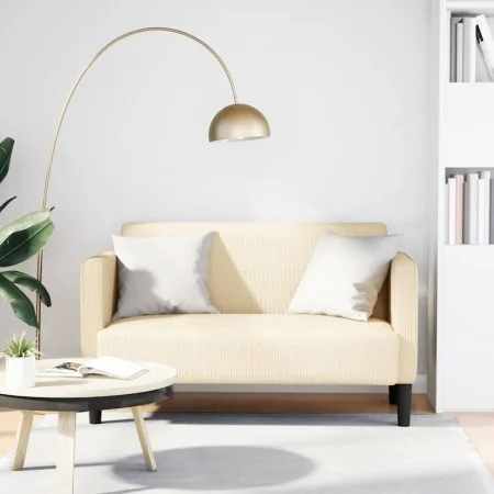 Sofá Loveseat color crema 109 cm tejido de pana von , Sofas - Ref: Foro24-4100524, Preis: 181,77 €, Rabatt: %