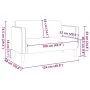 Sofá Loveseat color crema 109 cm tejido de pana von , Sofas - Ref: Foro24-4100524, Preis: 181,77 €, Rabatt: %