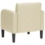 Sillón con reposabrazos color crema 54 cm cuero sintética de , Sillones - Ref: Foro24-4100530, Precio: 123,71 €, Descuento: %