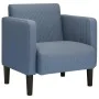 Sillón con reposabrazos azul 54 cm tejido de pana de , Sillones - Ref: Foro24-4100518, Precio: 132,50 €, Descuento: %