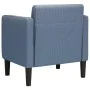 Sillón con reposabrazos azul 54 cm tejido de pana de , Sillones - Ref: Foro24-4100518, Precio: 132,50 €, Descuento: %