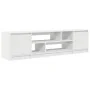 Mueble de TV de madera de ingeniería blanco 188,5x41x50 cm de , Muebles TV - Ref: Foro24-3328417, Precio: 138,84 €, Descuento: %