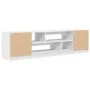 Mueble de TV de madera de ingeniería blanco 188,5x41x50 cm de , Muebles TV - Ref: Foro24-3328417, Precio: 138,84 €, Descuento: %