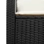 Set de muebles de jardín 5 pzas y cojines apilables negro by , Outdoor sofas - Ref: Foro24-4104163, Price: 256,82 €, Discount: %