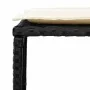 Set de muebles de jardín 5 pzas y cojines apilables negro by , Outdoor sofas - Ref: Foro24-4104163, Price: 256,82 €, Discount: %