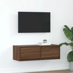 Mueble de TV madera contrachapada roble marrón 80x31x25,5 cm de , Muebles TV - Ref: Foro24-861520, Precio: 54,04 €, Descuento: %