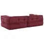Puff modular de tela color granate 140x70x36 cm de , Cojines para sillas y sofás - Ref: Foro24-4019032, Precio: 173,10 €, Des...