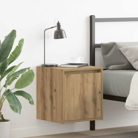 Mesita de noche de pared roble artisan 38x34x40 cm by , Nightstands - Ref: Foro24-861245, Price: 37,51 €, Discount: %