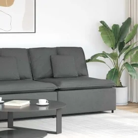 Sofá modular con módulo central y cojines gris oscuro 100 cm de , Unidades para sofás seccionales - Ref: Foro24-4104418, Prec...