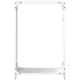 Leñero blanco 60x28x90 cm Acero laminado en frío de , Bolsas y soportes de leña - Ref: Foro24-864212, Precio: 61,07 €, Descue...