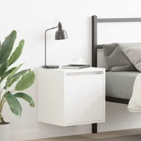 Mesillas de noche de pared 2 uds blanco 38x34x40 cm de , Mesitas de noche - Ref: Foro24-861230, Precio: 66,36 €, Descuento: %