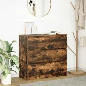 Aparador roble ahumado 80x35x76 cm madera de ingeniería von , Sideboards - Ref: Foro24-861737, Preis: 93,96 €, Rabatt: %