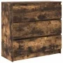 Aparador roble ahumado 80x35x76 cm madera de ingeniería de , Aparadores - Ref: Foro24-861737, Precio: 93,96 €, Descuento: %