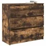 Aparador roble ahumado 80x35x76 cm madera de ingeniería de , Aparadores - Ref: Foro24-861737, Precio: 93,96 €, Descuento: %