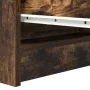 Aparador roble ahumado 80x35x76 cm madera de ingeniería de , Aparadores - Ref: Foro24-861737, Precio: 93,96 €, Descuento: %