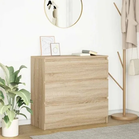 Aparador de roble Sonoma 80x35x76 cm de madera de ingeniería de , Aparadores - Ref: Foro24-861735, Precio: 96,57 €, Descuento: %