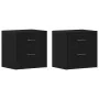 Mesillas de noche 2 uds roble negro 40x30x40 cm de , Mesitas de noche - Ref: Foro24-862005, Precio: 84,76 €, Descuento: %