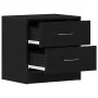 Mesillas de noche 2 uds roble negro 40x30x40 cm de , Mesitas de noche - Ref: Foro24-862005, Precio: 84,76 €, Descuento: %