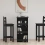 Mesa bar con estante almacenaje roble negro 102x50x103,5 cm de , Mesas de cocina y de comedor - Ref: Foro24-862079, Precio: 9...