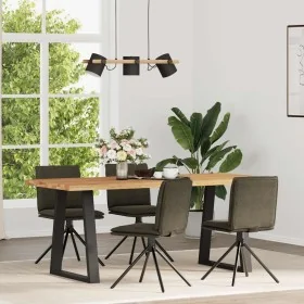 Sillas de comedor 4 uds. Cuero de ante sintético verde militar de , Sillas de comedor - Ref: Foro24-3315381, Precio: 220,62 €...