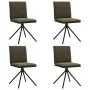 Sillas de comedor 4 uds. Cuero de ante sintético verde militar de , Sillas de comedor - Ref: Foro24-3315381, Precio: 220,62 €...