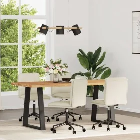 Sillas de comedor 4 unidades cuero sintético color crema de , Sillas de comedor - Ref: Foro24-3315690, Precio: 231,74 €, Desc...