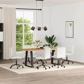Sillas de comedor 6 uds cuero sintético blanco de , Sillas de comedor - Ref: Foro24-3315717, Precio: 346,42 €, Descuento: %