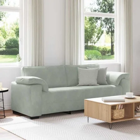 Sofá de 3 plazas de terciopelo gris claro 178 cm de , Sofás - Ref: Foro24-4105277, Precio: 269,36 €, Descuento: %