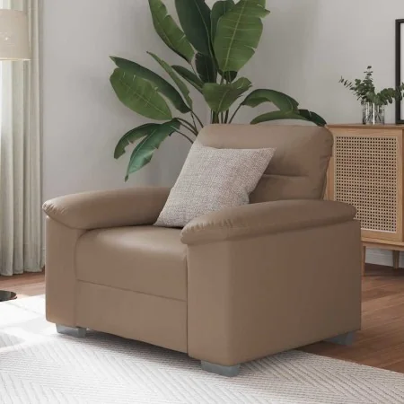 Sillón cuero sintético color capuchino 60 cm de , Sofás - Ref: Foro24-4105330, Precio: 171,31 €, Descuento: %