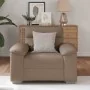 Sillón cuero sintético color capuchino 60 cm de , Sofás - Ref: Foro24-4105330, Precio: 171,31 €, Descuento: %