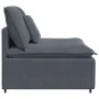 Sofá modular con módulo central y cojines gris oscuro 100 cm de , Unidades para sofás seccionales - Ref: Foro24-4104430, Prec...